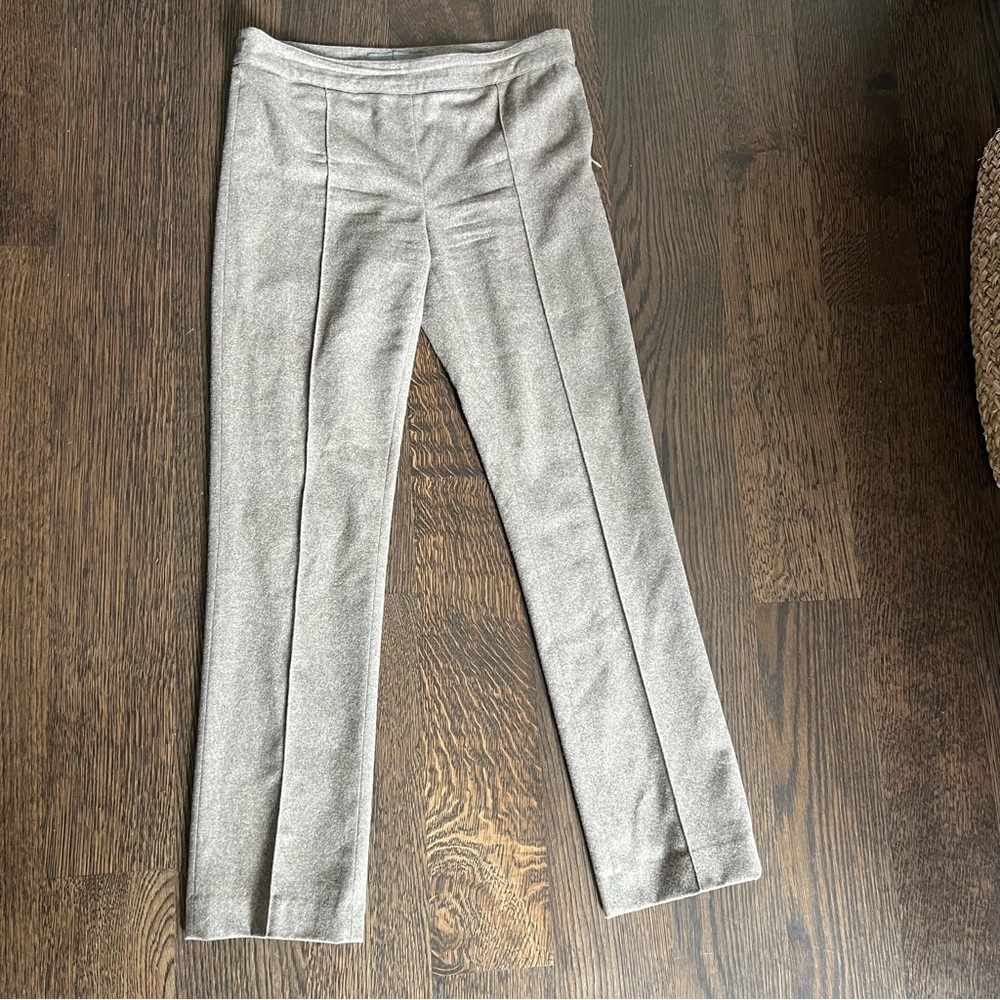 Proenza Schouler Warm‎ Gray Wool & Cashmere Blend Pants size 4